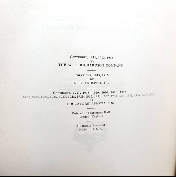 Rare Beautiful Antique 1938 Hard Cover The Volume Library Encyclopedia Book - Picture 4 of 10